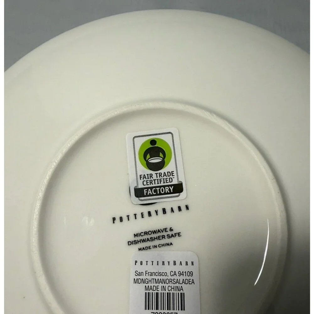 Pottery Barn Midnight Manor Salad Plates 8.25